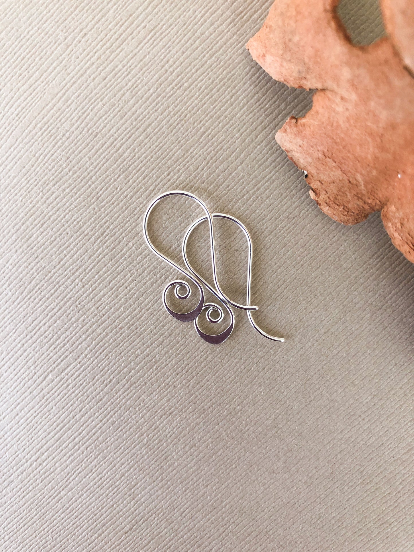 Sterling Silver Spiral Earrings