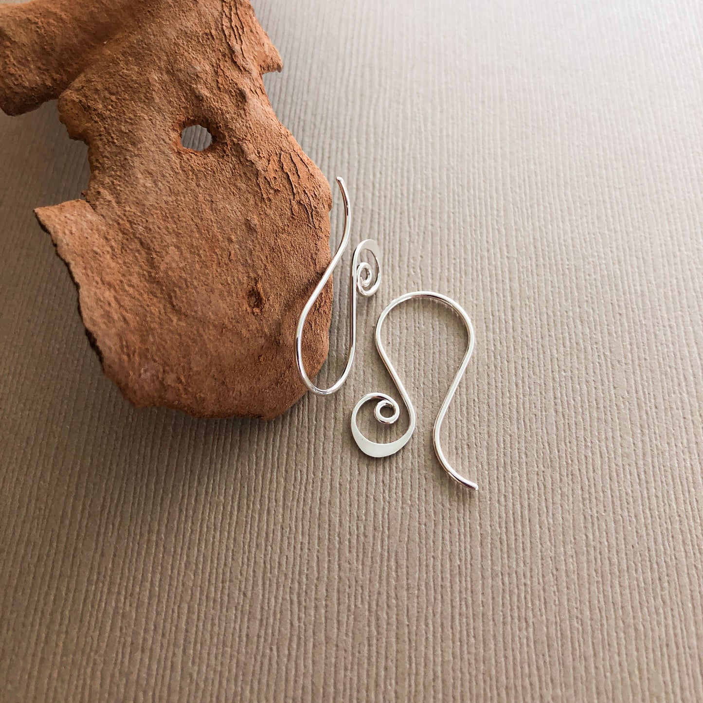 Sterling Silver Spiral Earrings