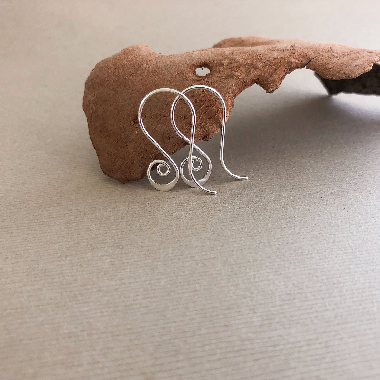 Sterling Silver Spiral Earrings