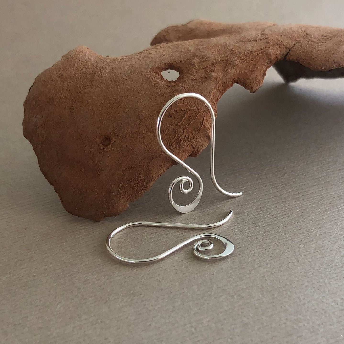 Sterling Silver Spiral Earrings