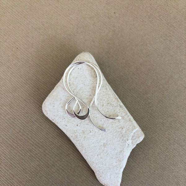 Sterling Silver Large Teardrop Ear Wires